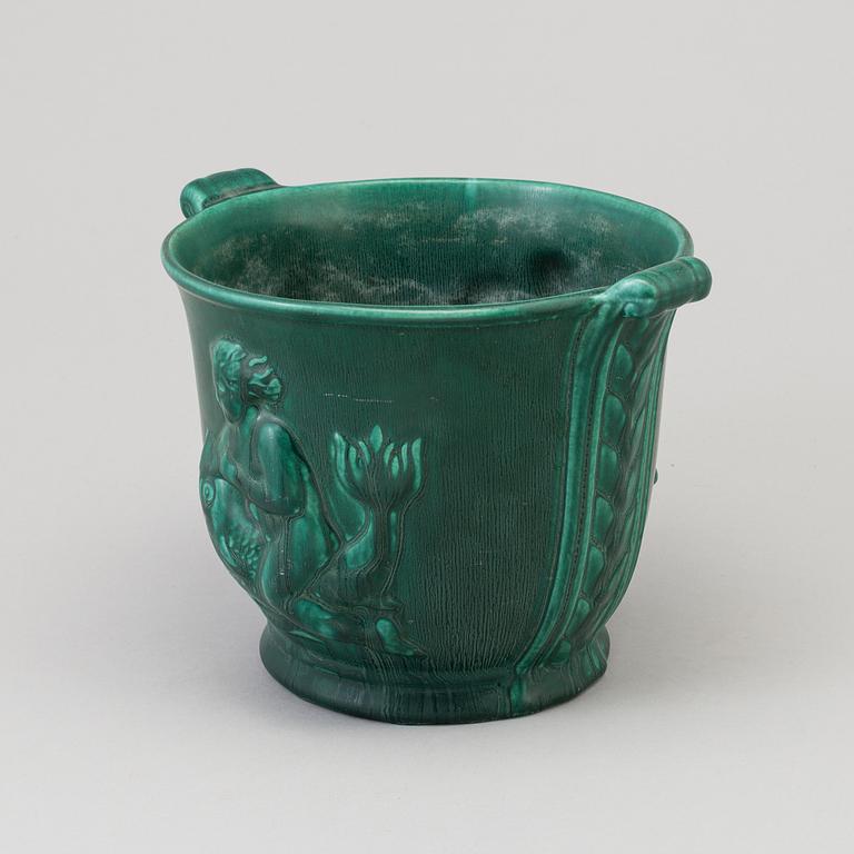 OTTILIA ADELBORG, possibly. A ceramic plant pot, 1920's/30's.