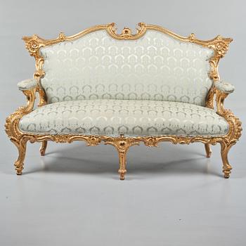 SOFFA, Louis XV-stil, 1900-talets första hälft.