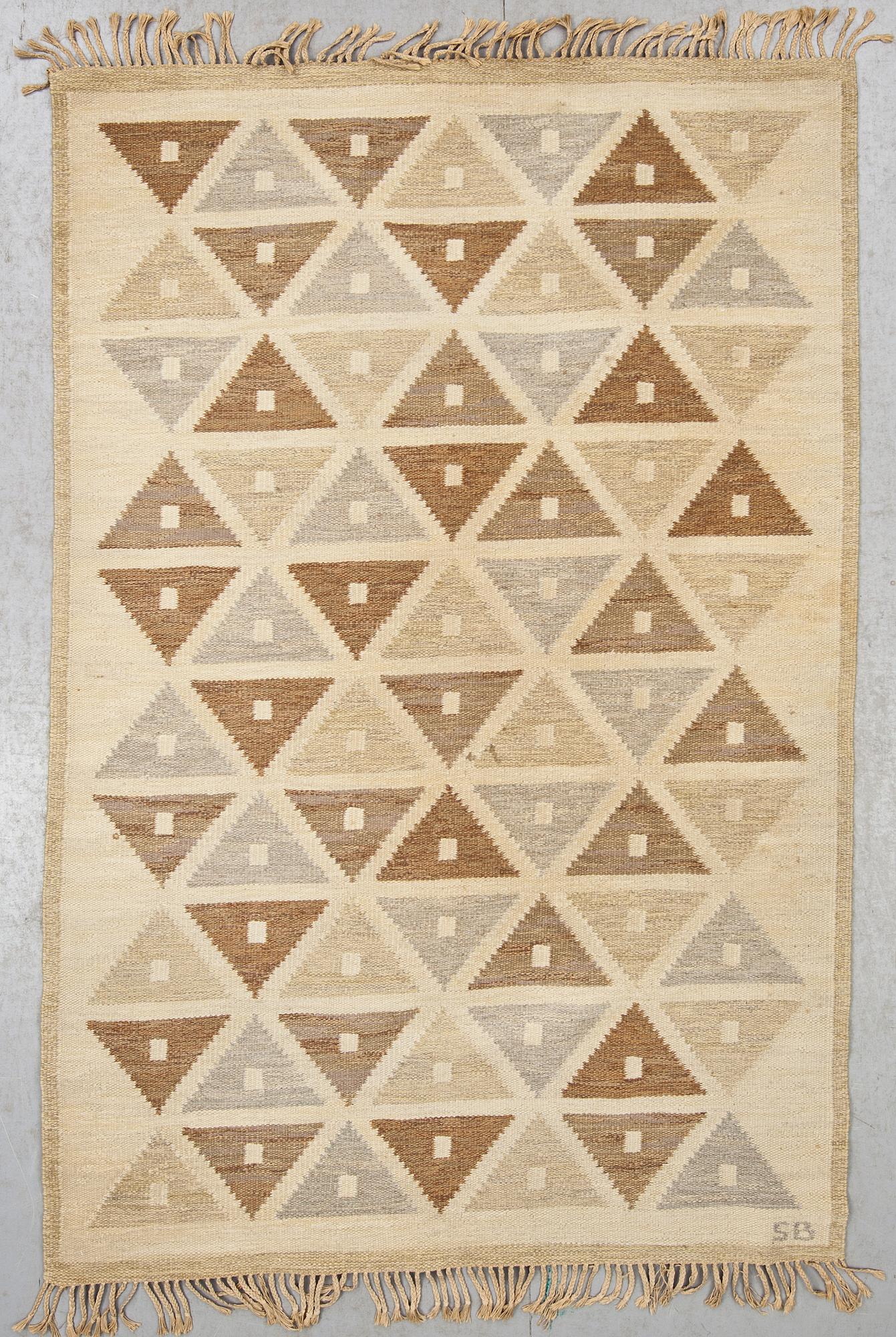 MATTA, rölakan, signerad SB (Sigvard Bernadotte), 1900-talets mitt. Ca 242 x 161 cm.