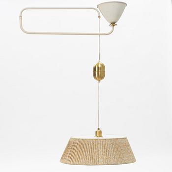 A mid century modern ceiling lamp, model E2120, Asea, Sweden.