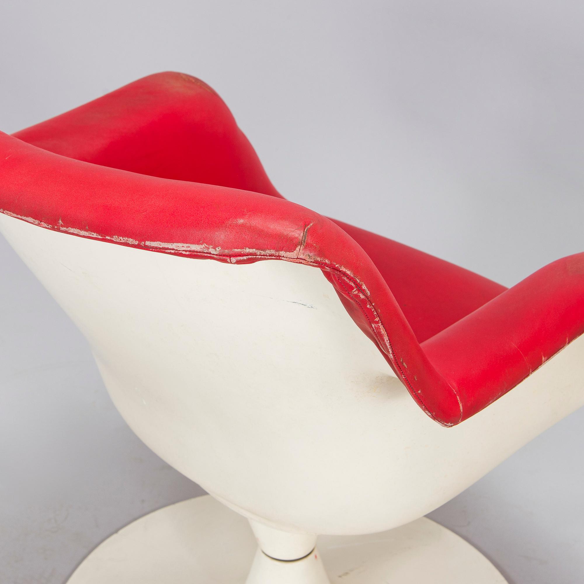 Yrjö Kukkapuro, pöytä "Saturnus" ja tuoleja, 4 kpl, "Junior", Haimi, 1960-luku.