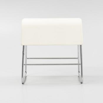 A leather upholstered stool by Sandin och Bülow for Materia 2001.