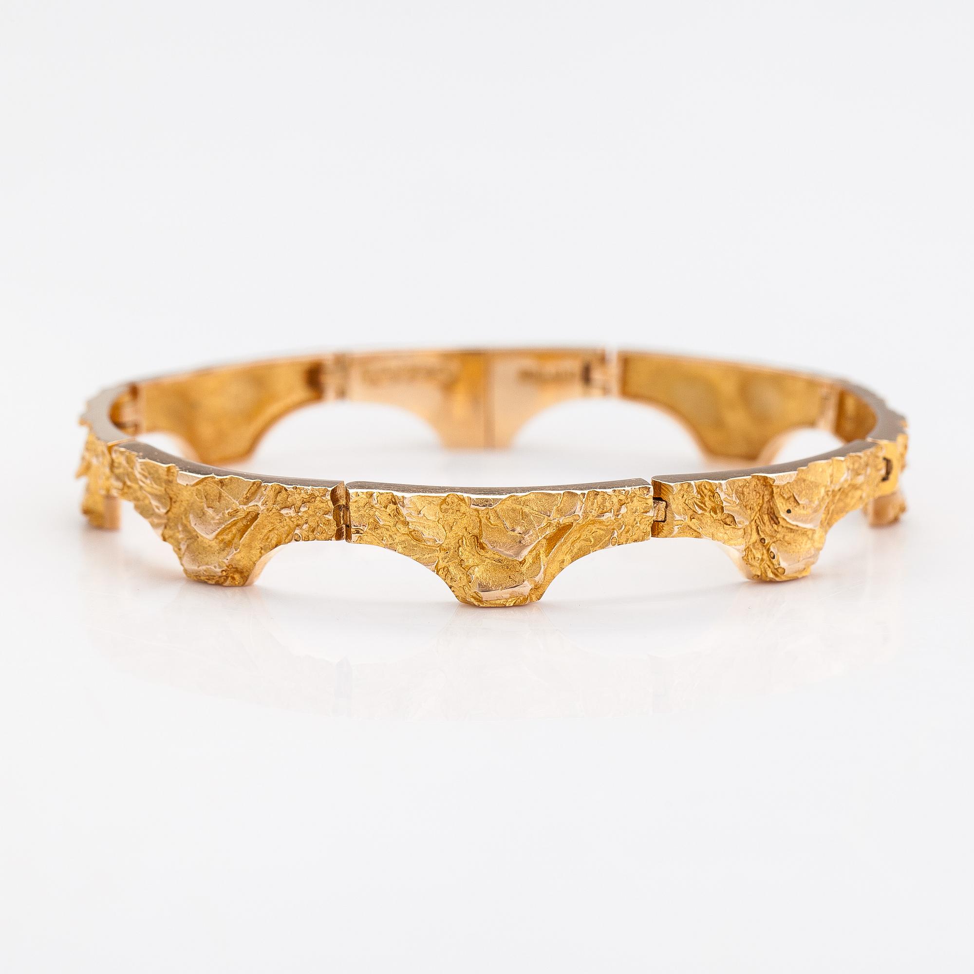 Björn Weckström, Rannekoru "Kaarisilta", 14K kultaa. Lapponia 1970.