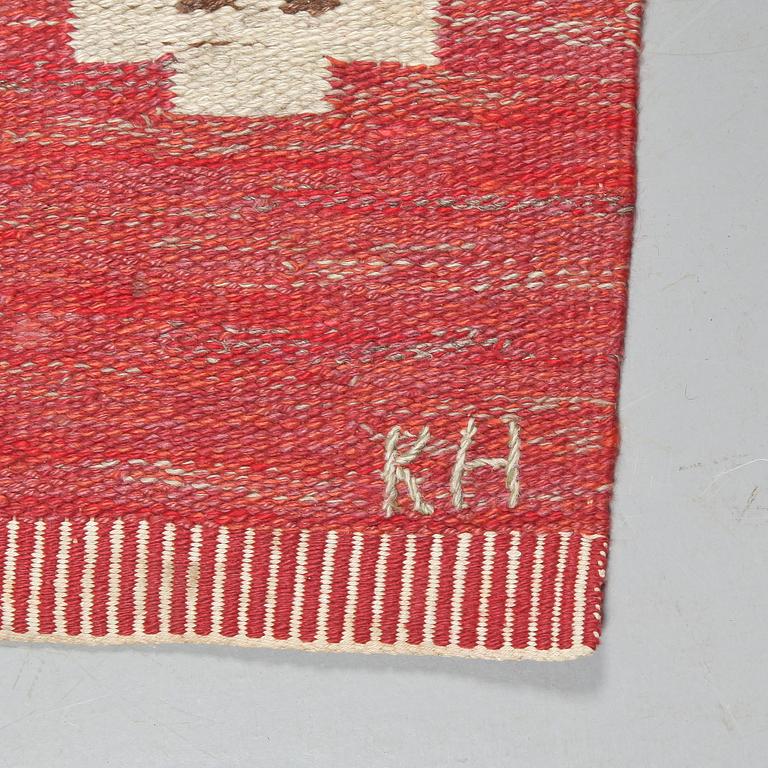 MATTA, rölakan, Klockaregårdens Hemslöjd, signerad KH, 158 x 125 cm.