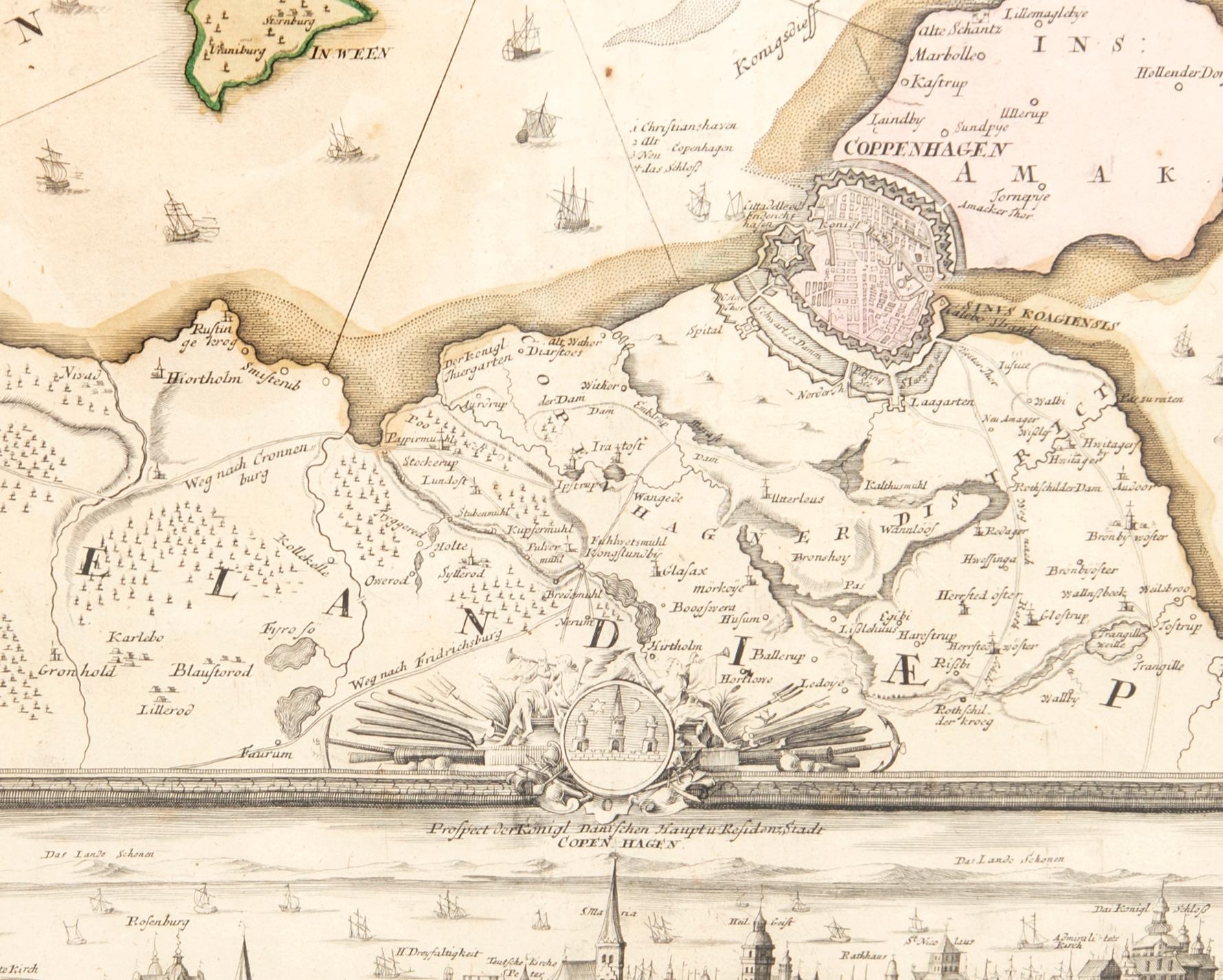 Johann Baptist Homann, karta "Copenhagen".