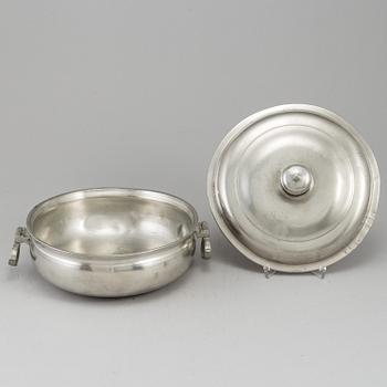 JOHAN PETTER FAGERSTRÖM, a pewter porrige bowl, Jalmar, 1821.