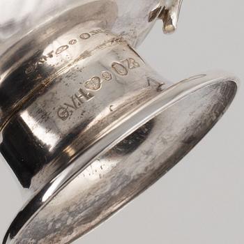 A Set of Swedish Silver Cups, CG Hallberg, Stockholm 1950 (12 pieces).