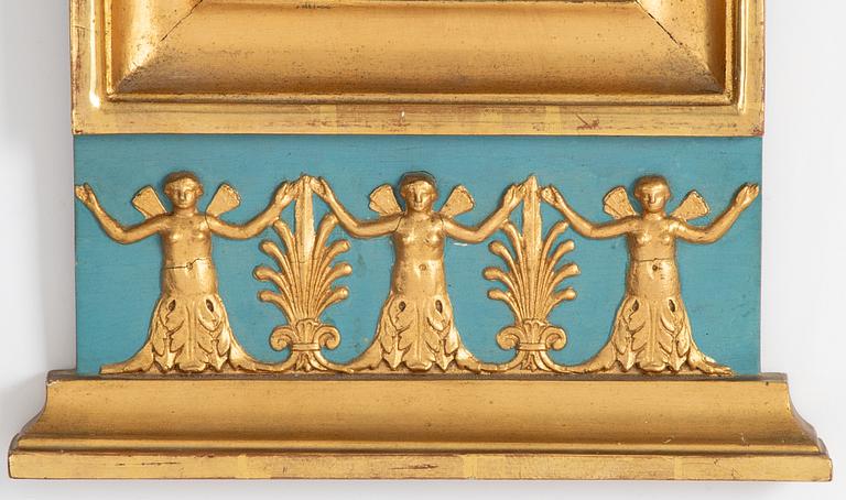 An empire mirror, E. Ohlin, Wadstena, first half of the 19th Century.