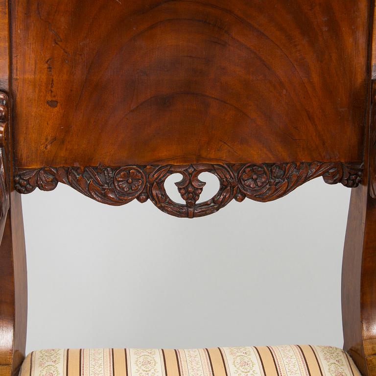 Nojatuolipari, Biedermeier, 1820-40-luku.