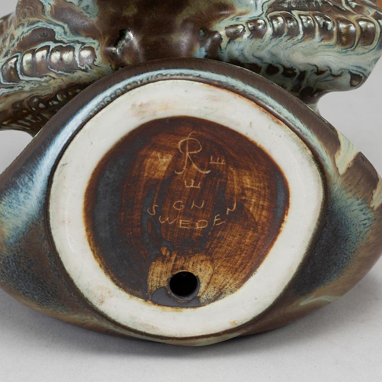 GUNNAR NYLUND, tigerhuvud, Rörstrand 1900-talets mitt.