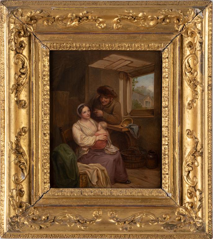 James Leakey, oil on panel.