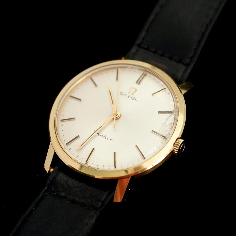 ARMBANDSUR, 14 k guld, Omega, Geneve.