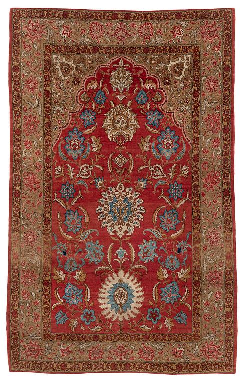 A Qum carpet, Central Persia, c. 310 x 190 cm.
