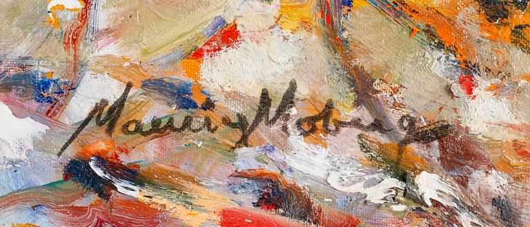 MAURICE MOBERG, olja på duk, signerad.