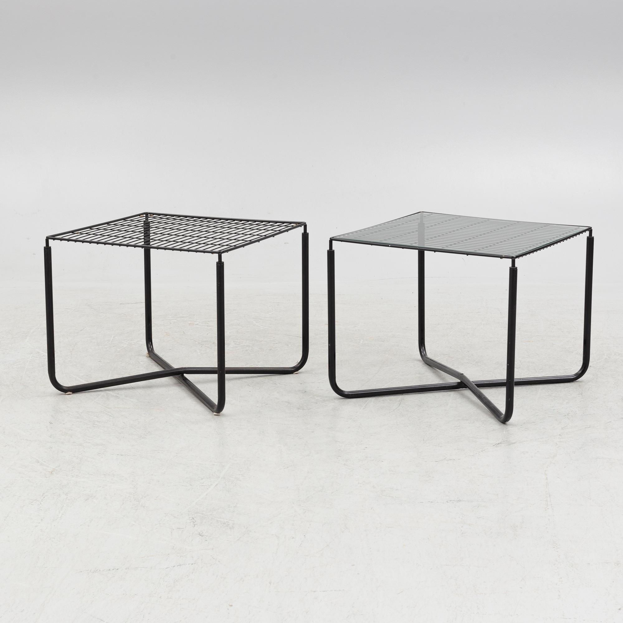 Niels Gammelgaard, a pair of 'Järpen' armchairs and tables, IKEA.