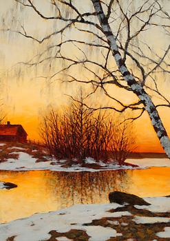 EDVARD ROSENBERG, olja på duk, signerad och daterad 1927.