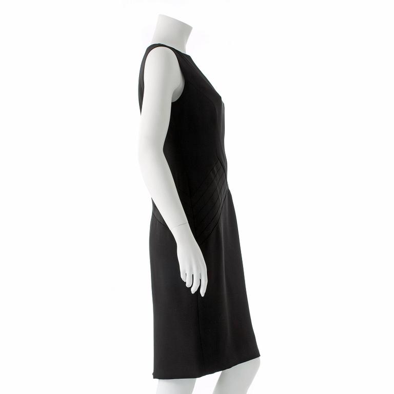 RALPH LAUREN, a two-piece black dress consisting of jacket and dress.