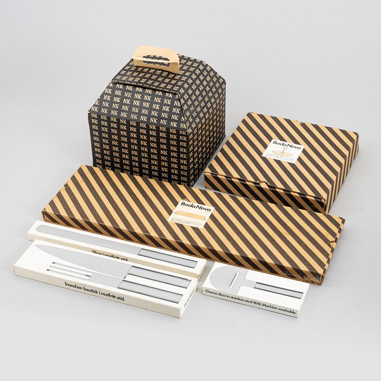 Mikael Björnstjerna and Ulla and Carl Christiansson, serving set, 6 pieces, Boda Nova 1970s.