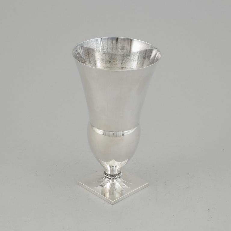 Just Andersen, a silver vase, GAB, Stockholm 1929.
