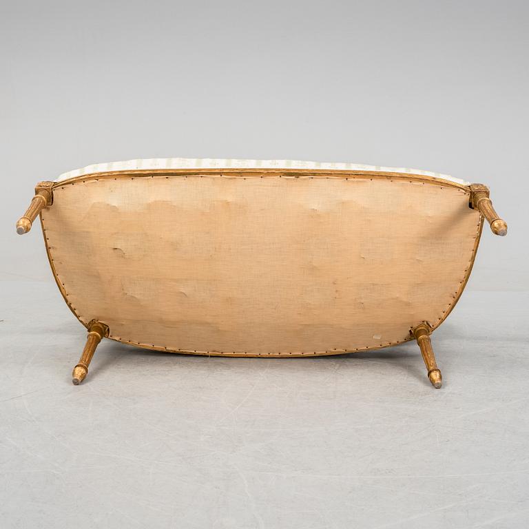 Soffa samt stolar, gustaviansk stil 1800-talets slut.