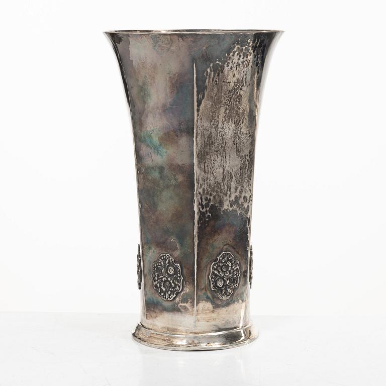 C.G. Hallberg, a silver vase, Stockholm 1919.