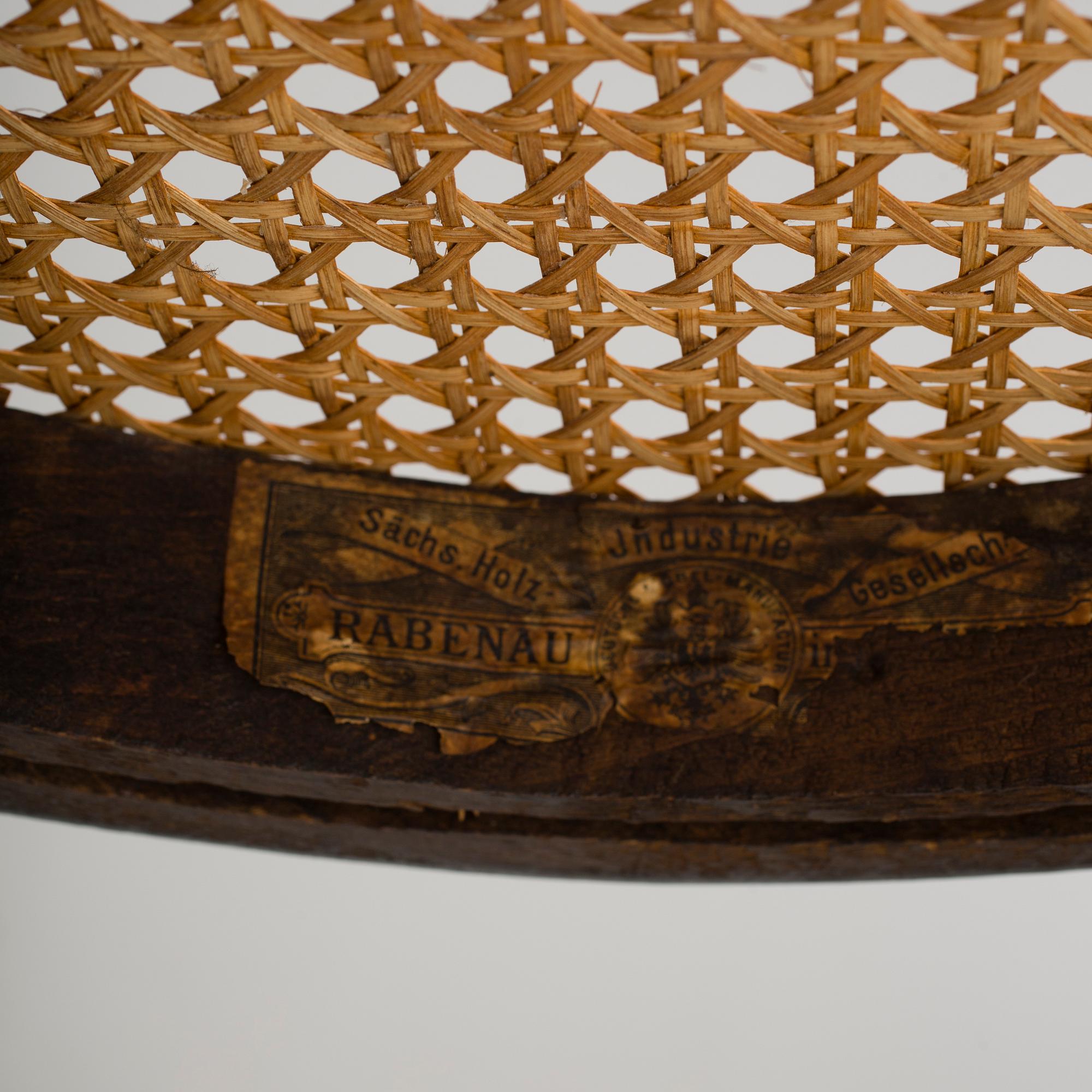 STOLAR, fyra stycken, cafémodell, 1900-talets början.