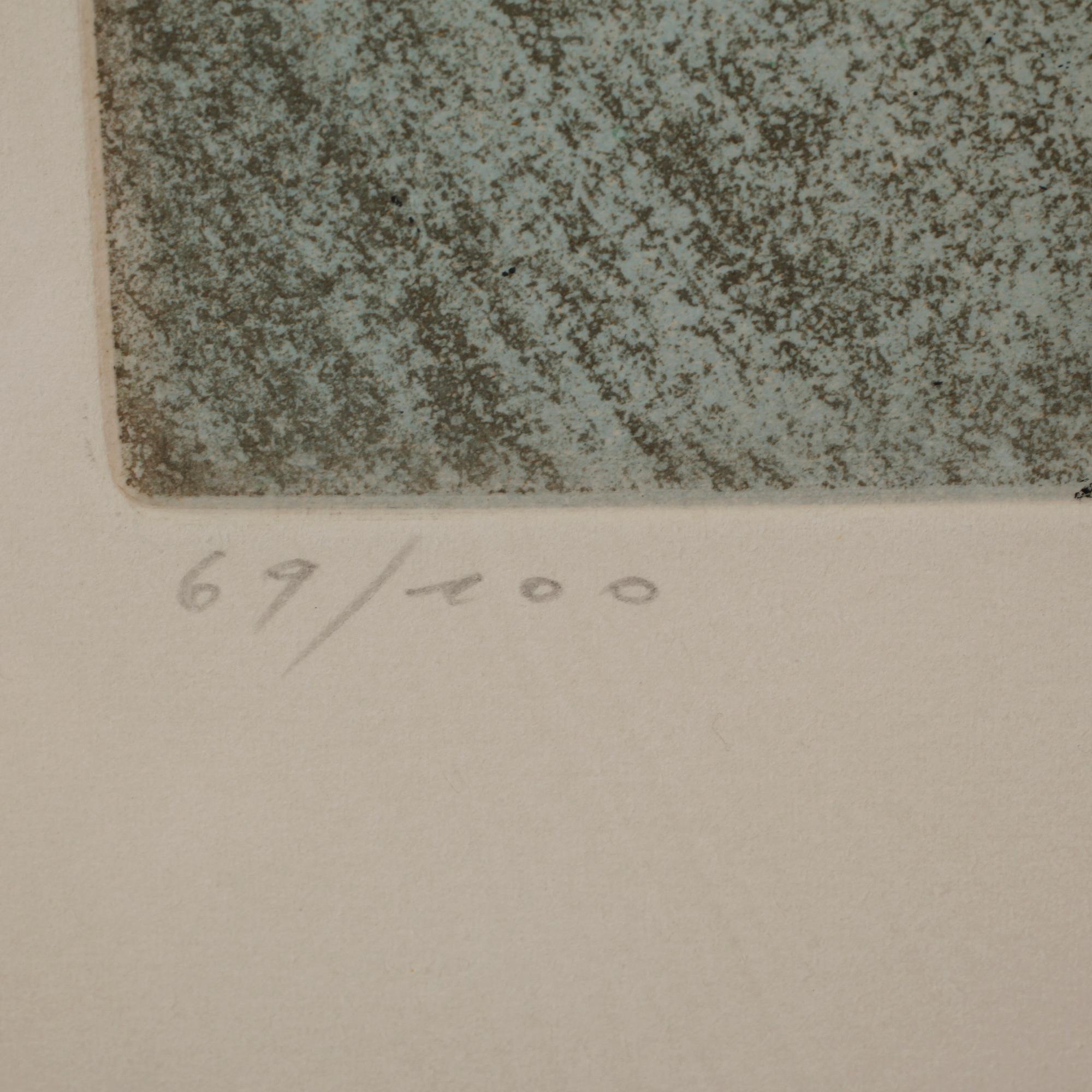 MAX ERNST, etching in colours, signed and numbered 89/100.