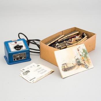 MÄRKLIN, lok samt 6 stycken vagnar, skala H0 Tyskland 1900-talets andra hälft.