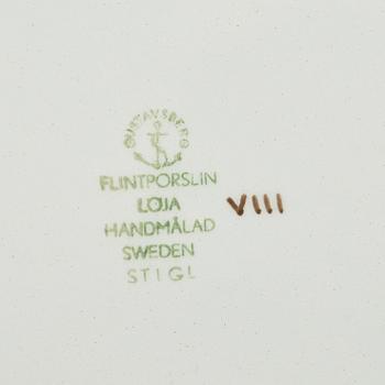 Stig Lindberg, servisdelar, 29 st "Löja", Gustavsberg 1948-62.