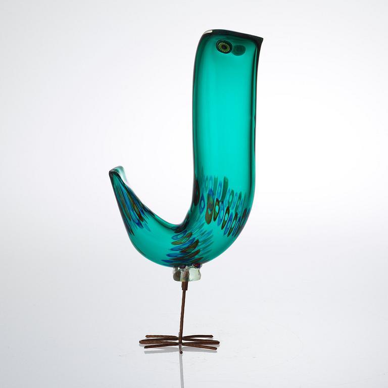 An Alessandro Pianon 'Pulcino' glass figure of a bird, Vistosi, Italy, 1960's.