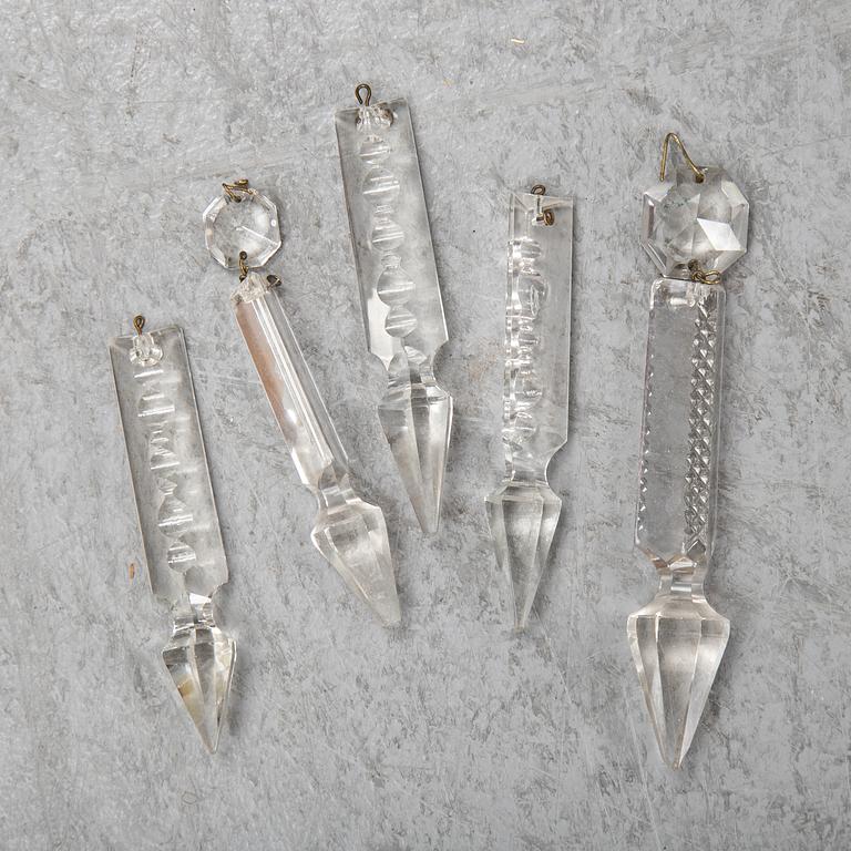 Ljuskrona, oscariansk, omkring 1900.