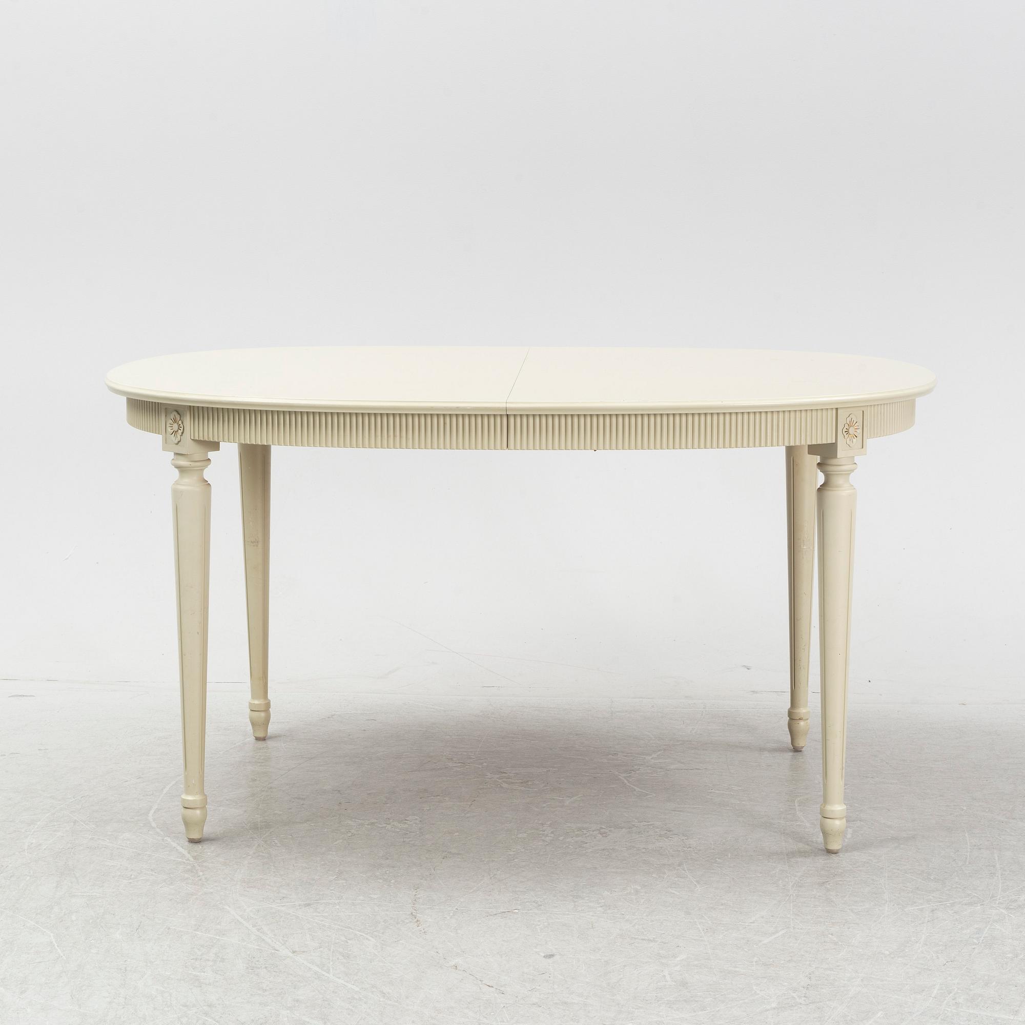 Matbord, Gustaviansk stil, Citymöbler, Tibro, 1979.