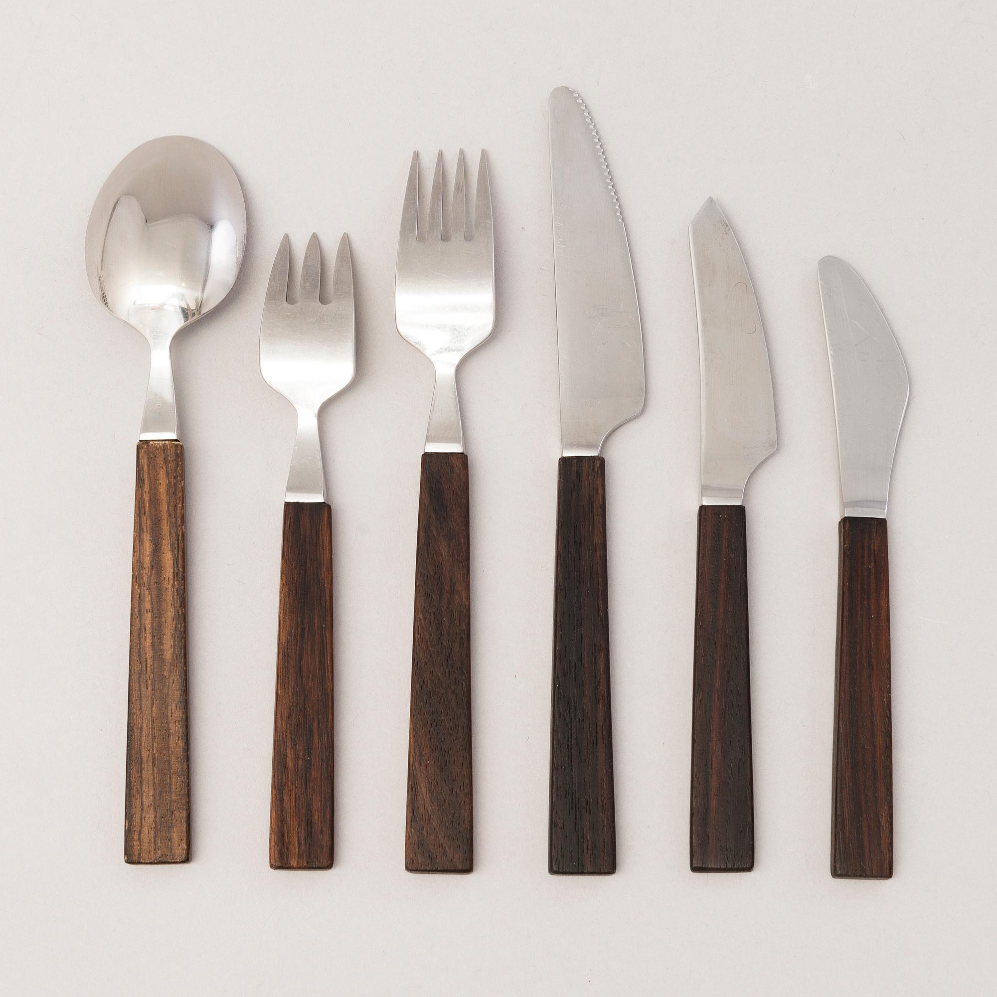 BERTEL GARDBERG, A 45-piece set of "Triennale" cutlery for Fiskars and Hackman, Finland.