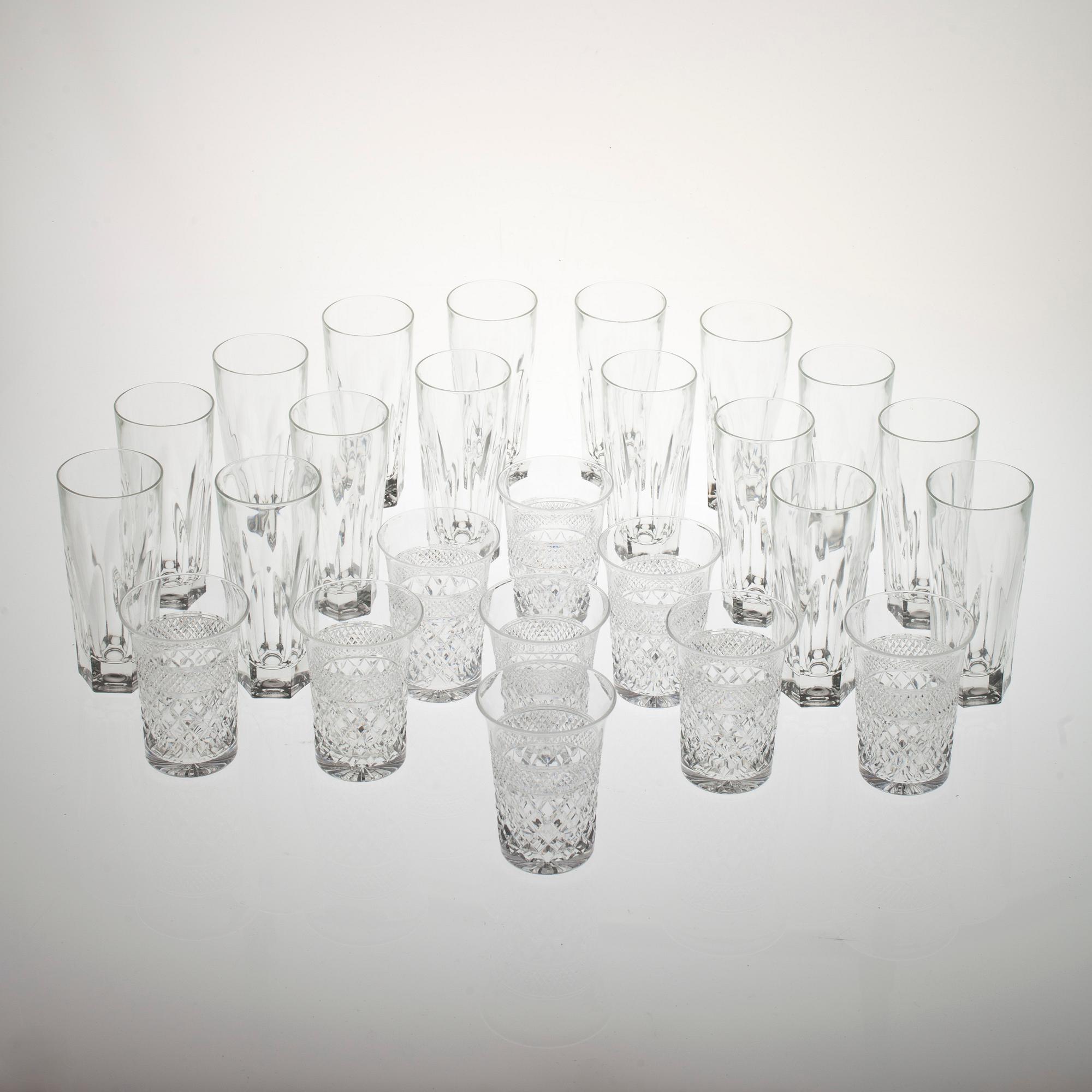 DRICKSGLAS, 9 + 16 st, 1900-talets senare hälft.