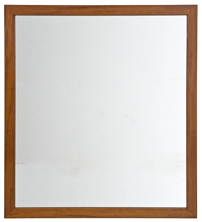 A Josef Frank mahogany framed mirror, Svenskt Tenn.