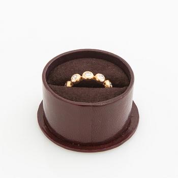 Ole Lynggaard, Ring "Bubble/Bubbles" 18K rose gold with round brilliant-cut diamonds, design by Charlotte Lynggaard.