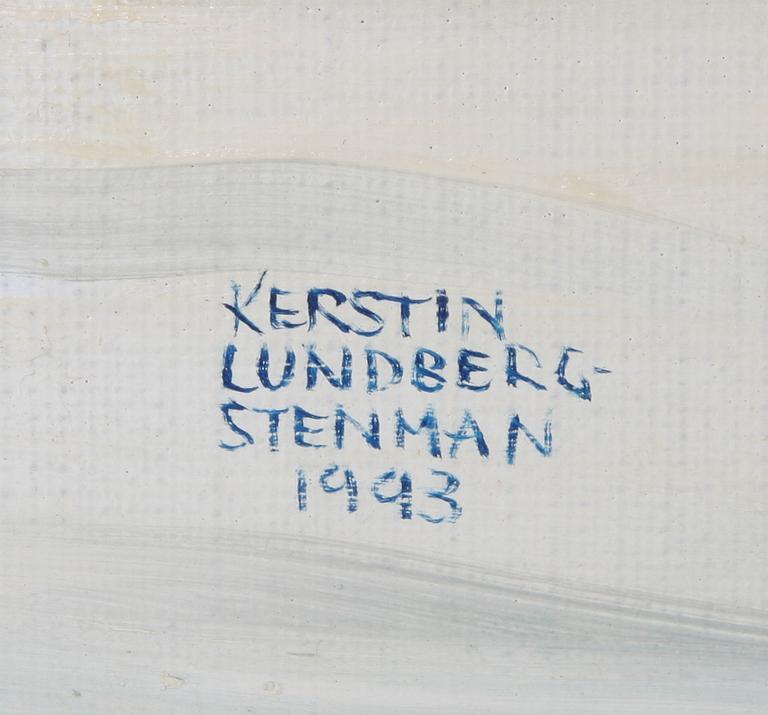 LUNDBERG-STENMAN, KERSTIN. Olja på duk, sign o dat 1993.