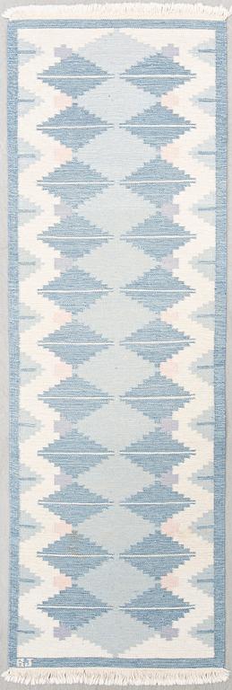 Rölakan rug, gallery signed BJ, approximately 255x87 cm.