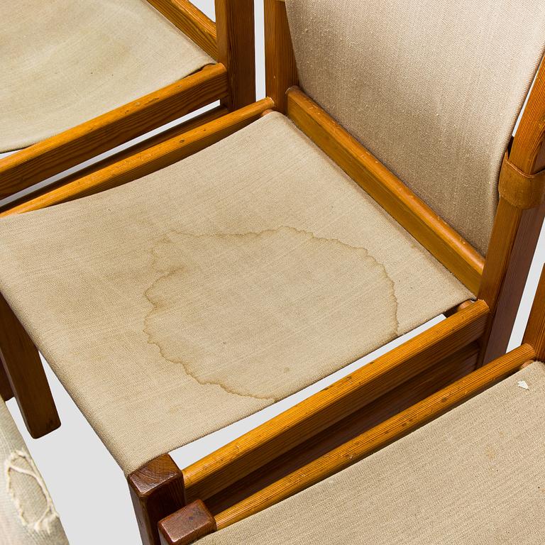 Pirkko Stenros, tuoleja, 8 kpl, Artek, 1950-luku.