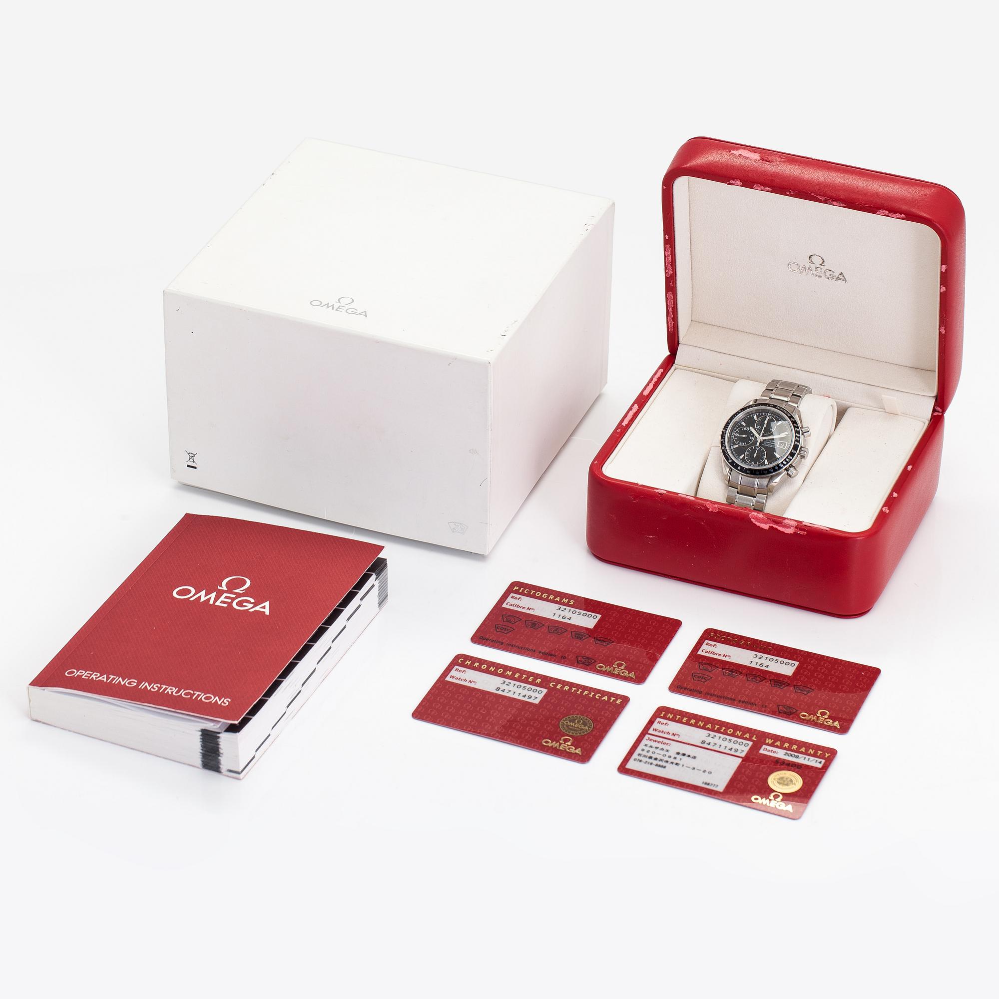 Omega, Speedmaster, Chronometer, 100m, wristwatch, 40 mm.