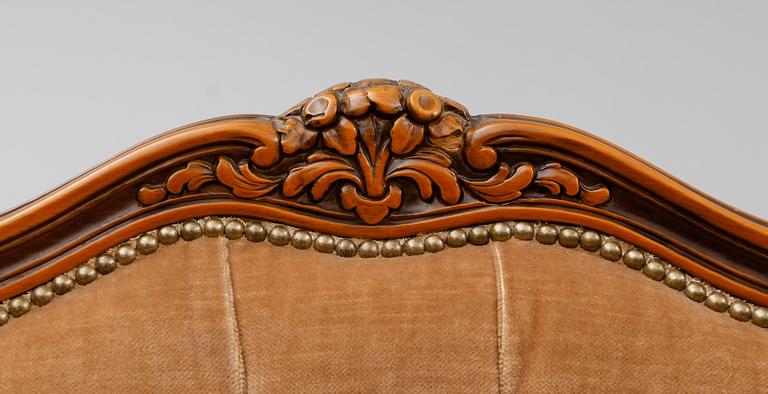 SALONGSGRUPP, 4 delar, rokokostil, 1900-talets andra hälft.