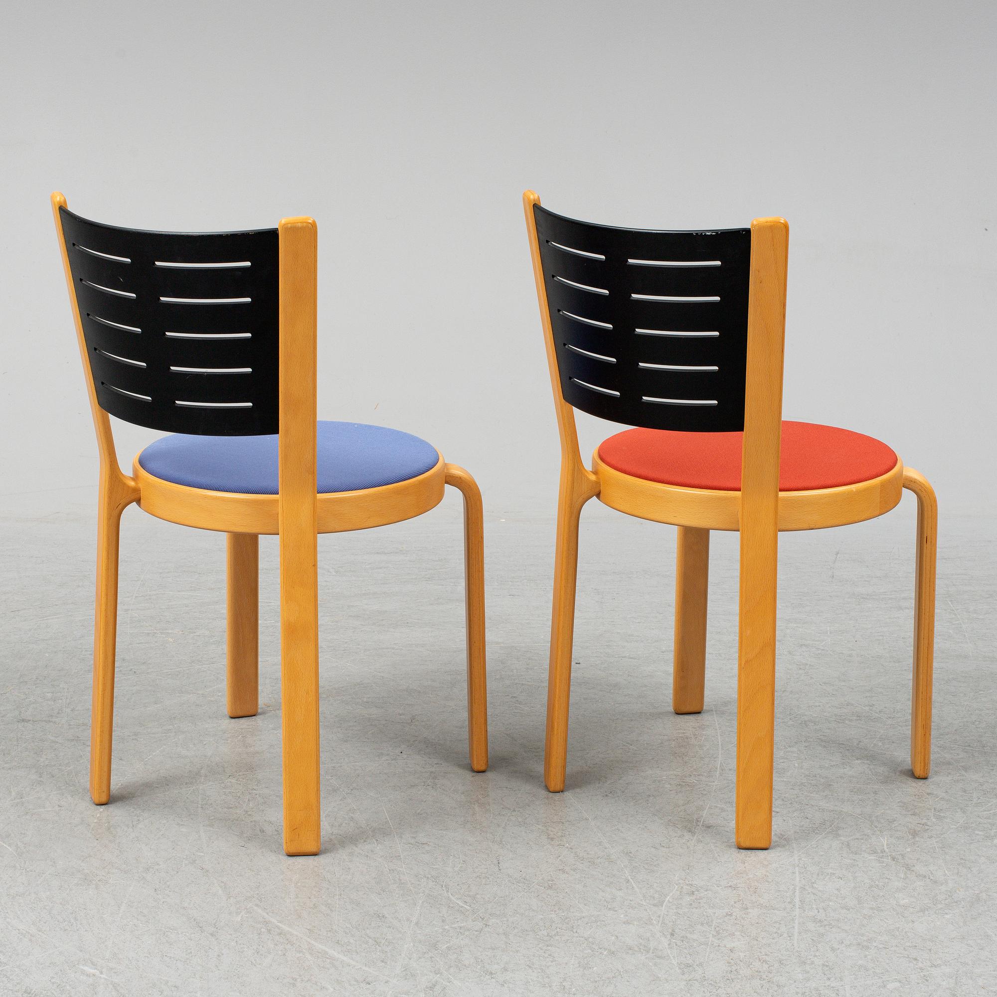 RUD THYGESEN & JOHNNY SØRENSEN, stolar, 4 + 2 st, Magnus Olesen A/S, Durup, Danmark.