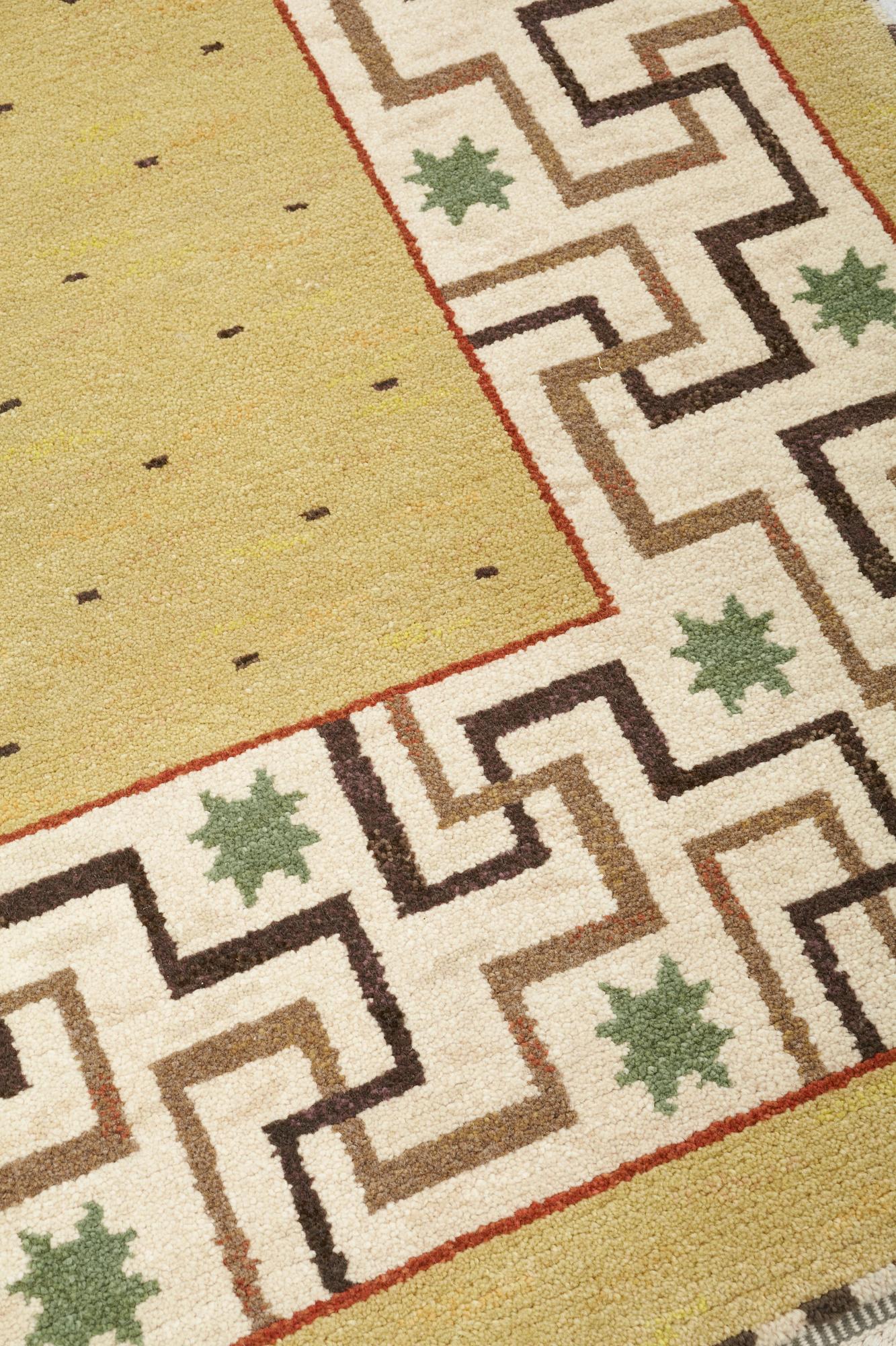 Märta Måås-Fjetterström, A CARPET, "Il Greco", knotted pile, ca 246 x 172 cm, signed AB MMF.