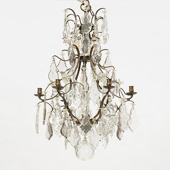 A Rococo style chandelier, first half of the 20th century.