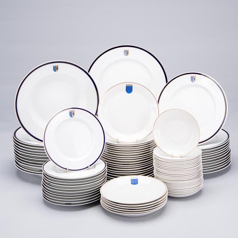 MAT- OCH KAFFESERVIS, 124 delar, porslin, Arabia, 1960/70-tal.