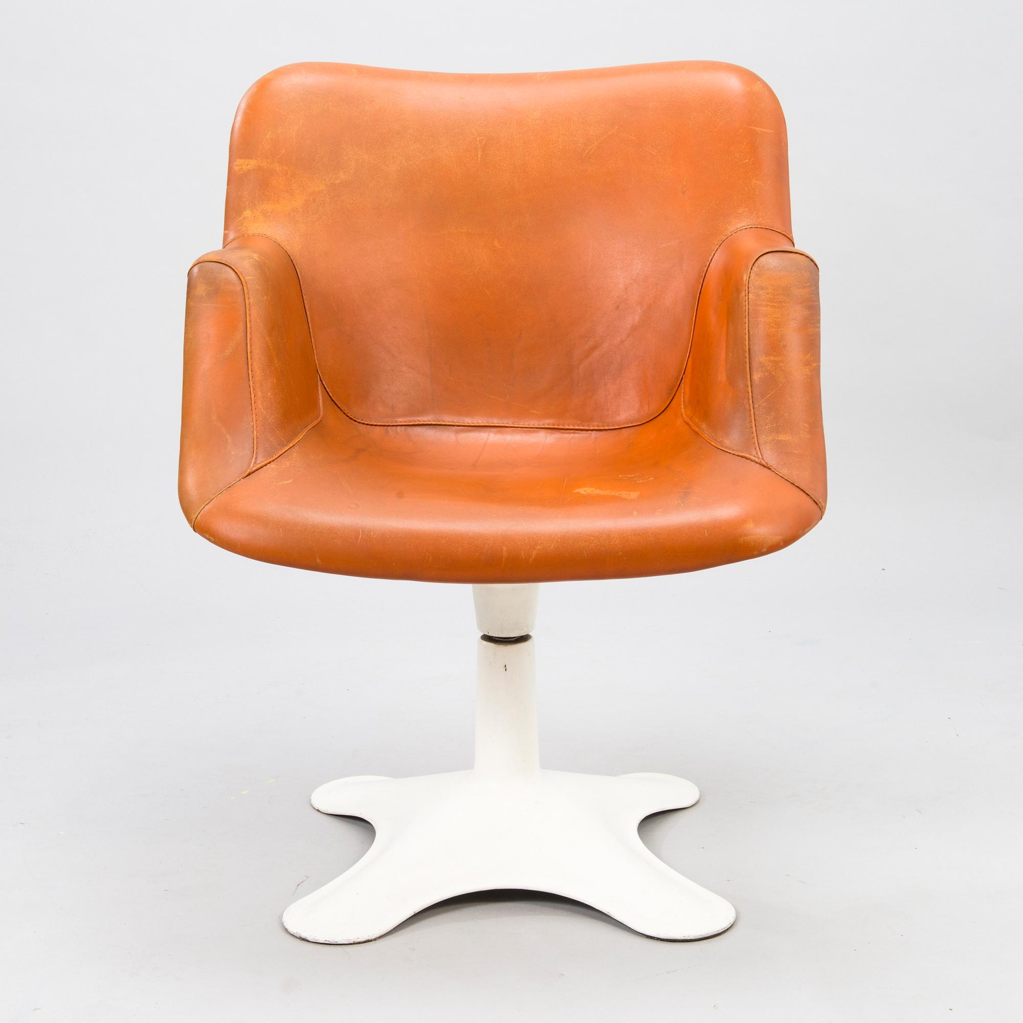 YRJÖ KUKKAPURO, a pair of 1970's '417' chairs for Haimi