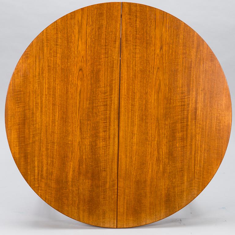 HANS OLSEN, A teak dining table with four chairs, Frem Røjle, Denmark 1950's.