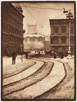 HENRY B. GOODWIN, Two photo gravures from the book Vårt vackra Stockholm signed in the negative.