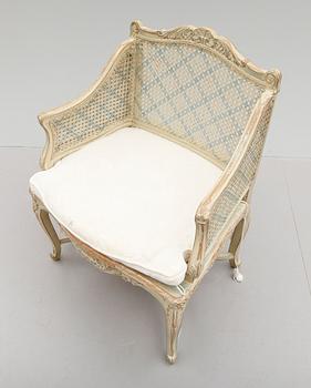 KARMSTOL, rokokostil, 1900-talets andra hälft.