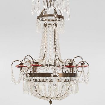 An Empire style chandelier, first half of the 20th Century.